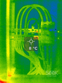 Termogram rozdzielnicy elektrycznej — Inter-Eko